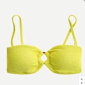 JCrew Scrunchie Bandeau Top and High Waist Bottom